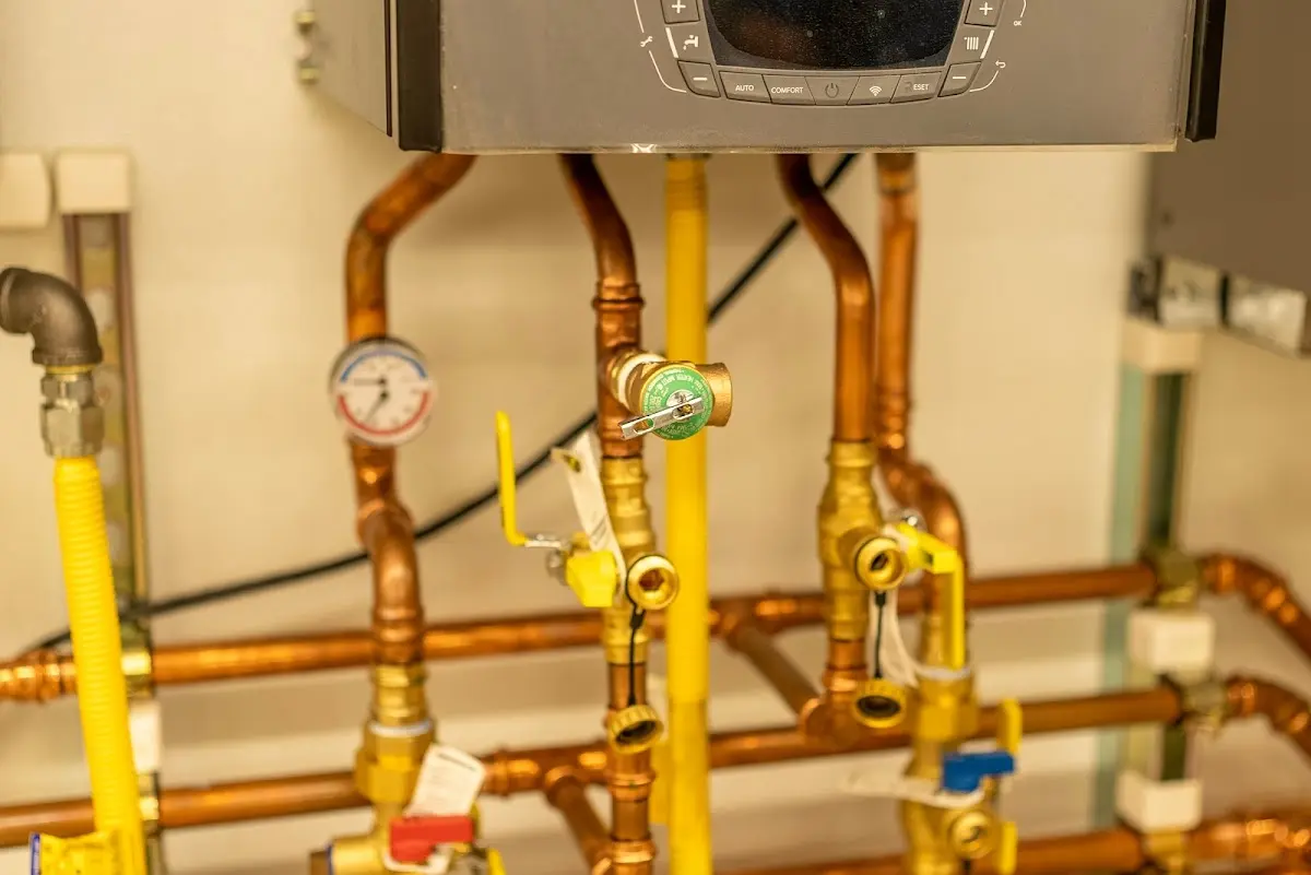 Licensed technician providing Slab Leak Repair for a homeowner in Jamestown